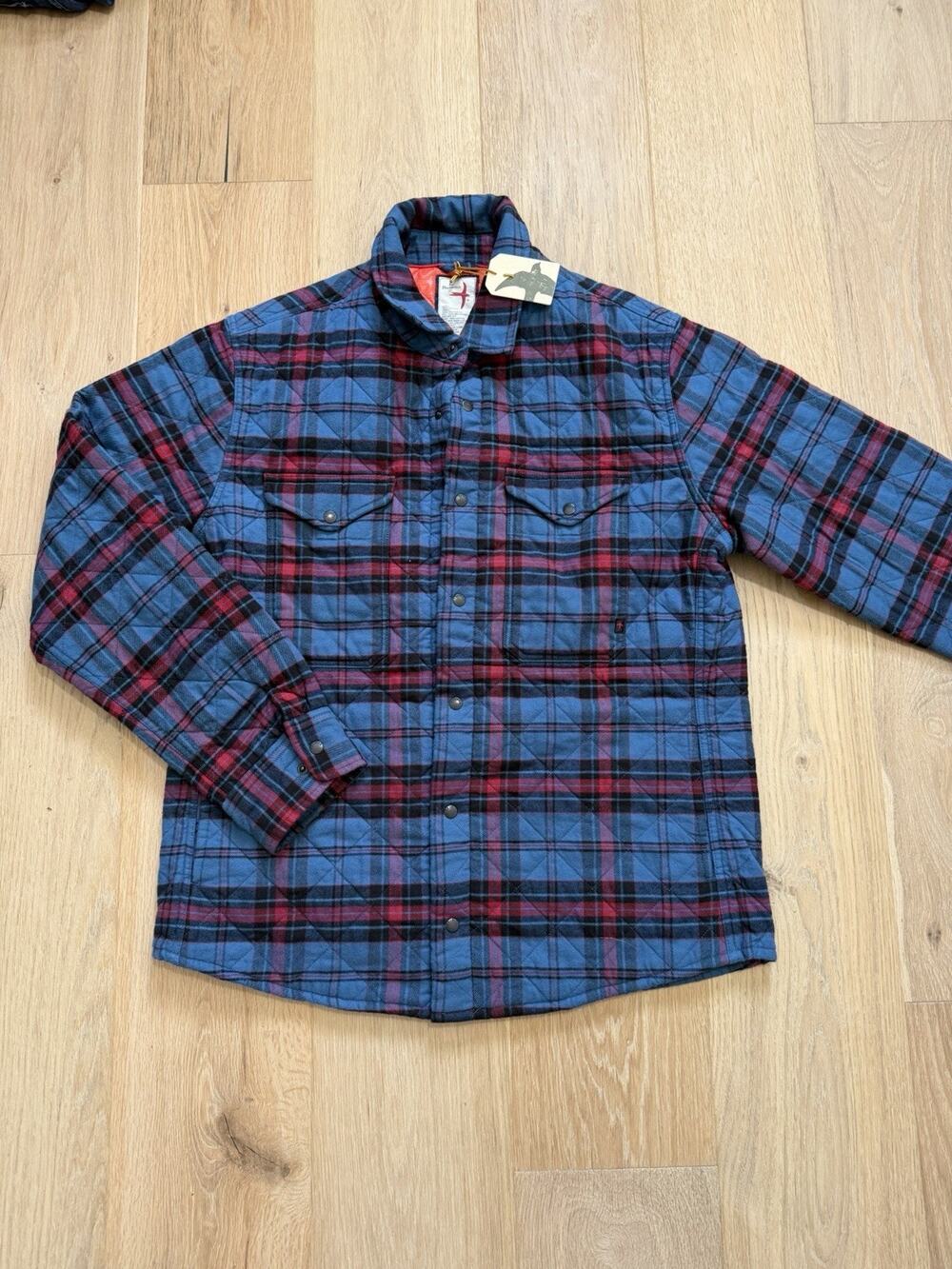 Relwen Quilted Insulated Tanker Jacket L Plaid Flannel Mens Huckberry Coat GORP